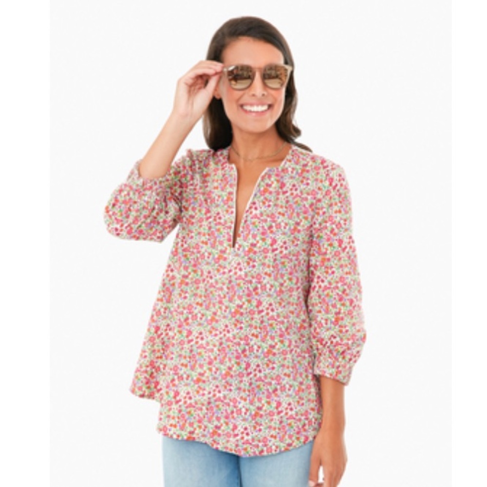 NWOT Tuckernuck floral poplin kieran blouse XS